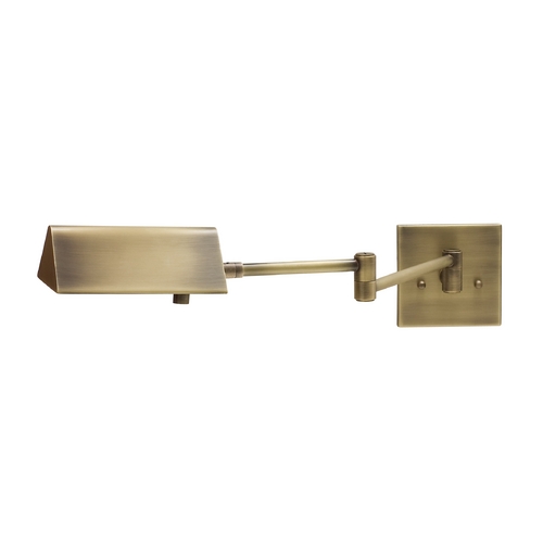 House of Troy Lighting Pinnacle Swing-Arm Lamp in Antique Brass by House of Troy Lighting PIN475-AB