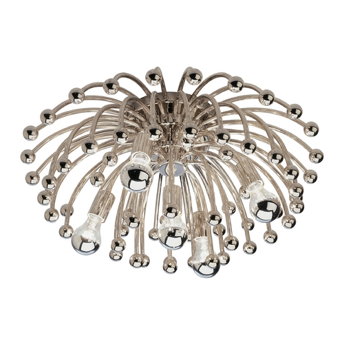 Anemone 23.50-Inch Flush Mount in Polished Nickel by Robert Abbey