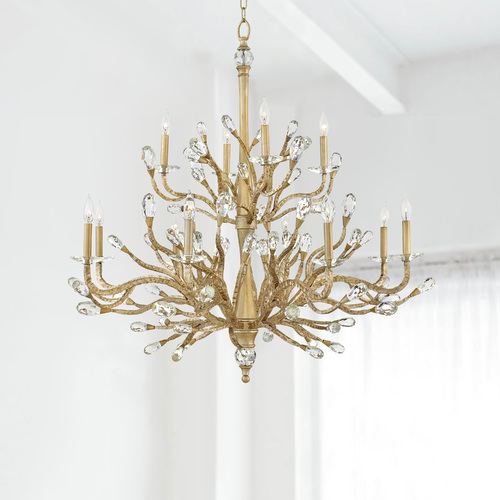 Eve 48.50-Inch Chandelier in Champagne Gold by Fredrick Ramond
