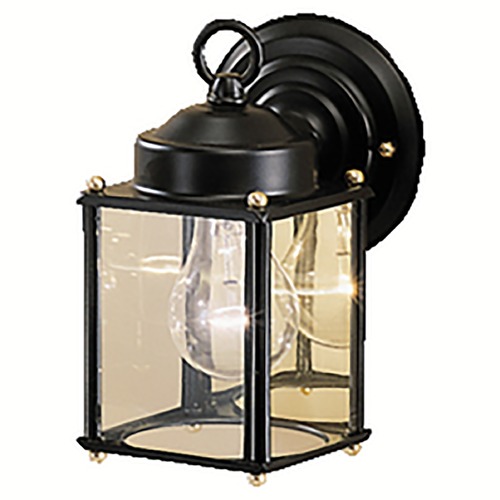 Kichler Lighting New Street 8.25-Inch Outdoor Wall Light in Black by Kichler Lighting 9611BK