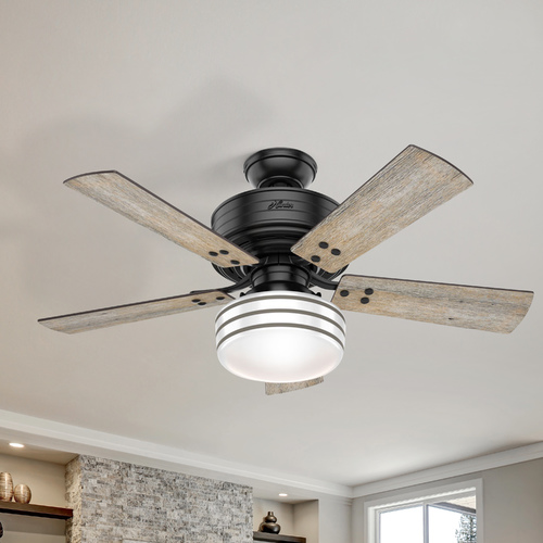 Hunter Fan Company 44-Inch Matte Black LED Ceiling Fan by Hunter Fan Company 54149