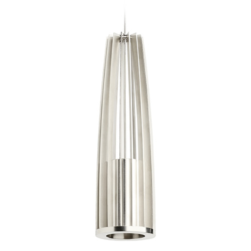 Evox Monopoint Mini Pendant in Nickel by Visual Comfort Modern