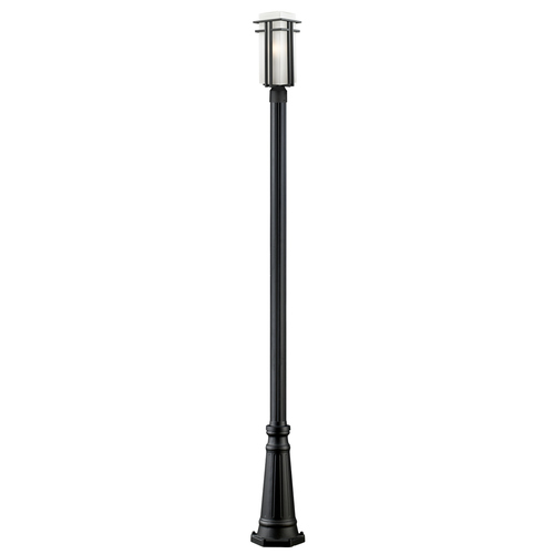 Z-Lite Abbey Black Post Light by Z-Lite 549PHBR-519P-BK