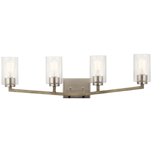 Kichler Lighting Deryn 32-Inch Vanity Light in Distressed Antique Gray by Kichler Lighting 45035DAG