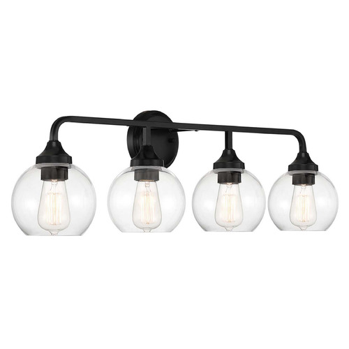 Craftmade Lighting Glenda Flat Black Bathroom Light by Craftmade Lighting 56204-FB