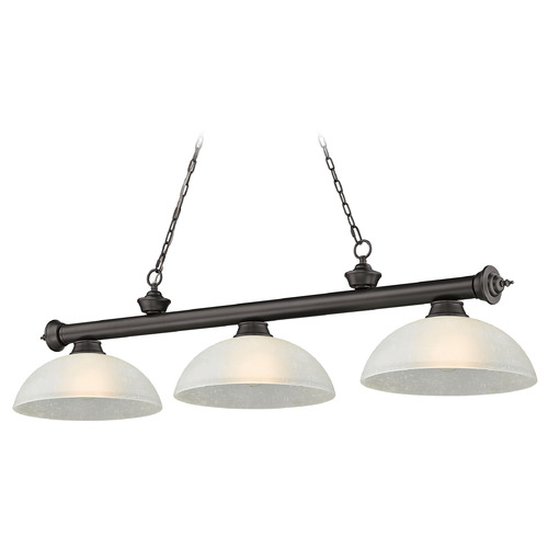 Z-Lite Cordon Bronze Billiard Light by Z-Lite 2306-3BRZ-DWL14