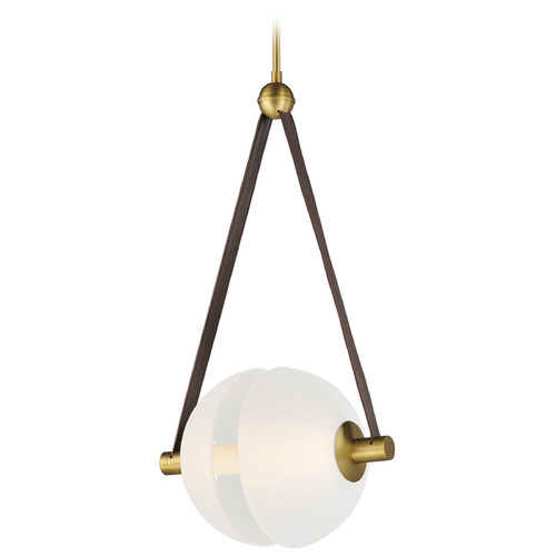 Dispatch Natural Aged Brass LED Pendant by ET2 Lighting