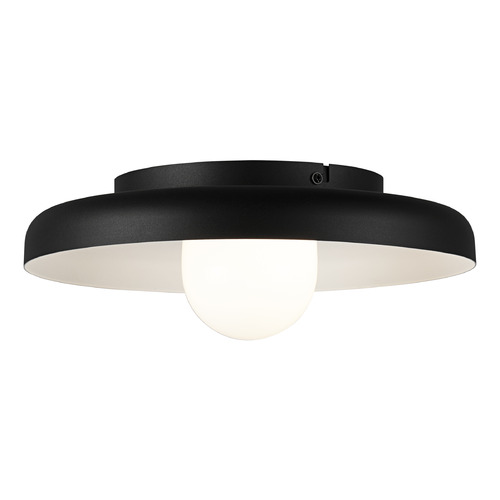 Creston Matte Black LED Flush Mount by Matteo Lighting