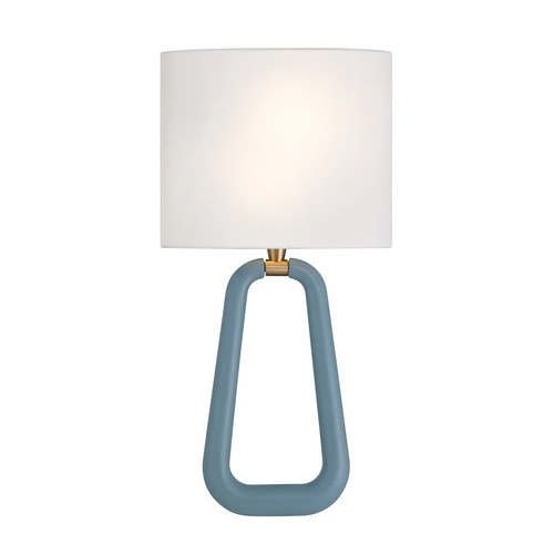 Crystorama Lighting Jori 2-Light Wall Sconce in Aged Brass & Blue by Crystorama Lighting JOR-7352-AG-BL