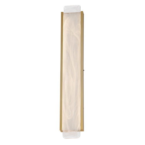 Et2 Celine Natural Aged Brass LED Vertical Bathroom Light