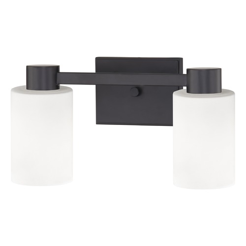 Design Classics Lighting Design Classics Vashon Matte Black Bathroom Light 2102-07 GL1028C