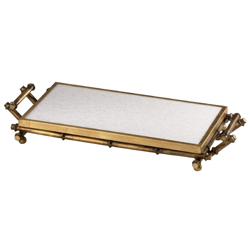 Cyan Design Bamboo Gold Tray by Cyan Design 3079