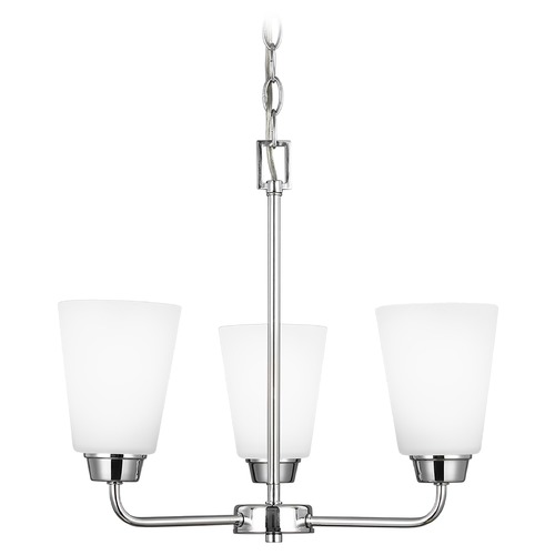 Generation Lighting Kerrville 3-Light Chrome Chandelier by Generation Lighting 3115203-05