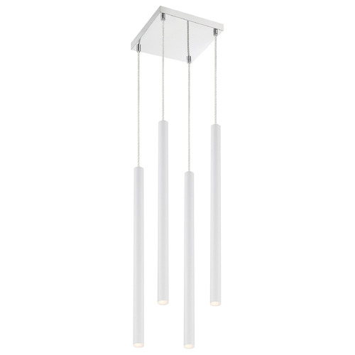 Z-Lite Forest Chrome LED Multi-Light Pendant by Z-Lite 917MP24-WH-LED-4SCH