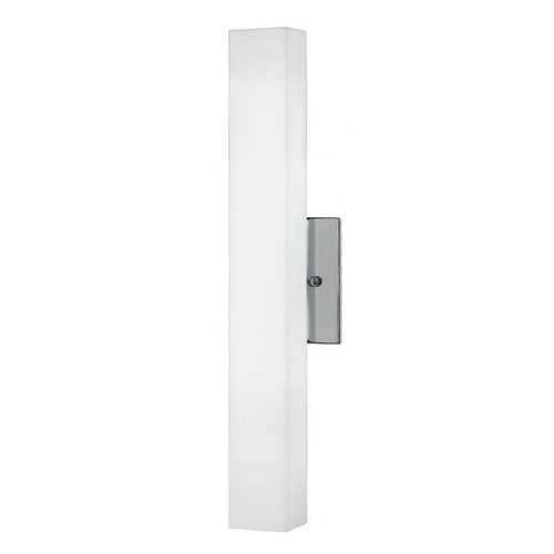Modern Brushed Nickel LED Sconce with White Shade 3000K 1215LM by Kuzco Lighting
