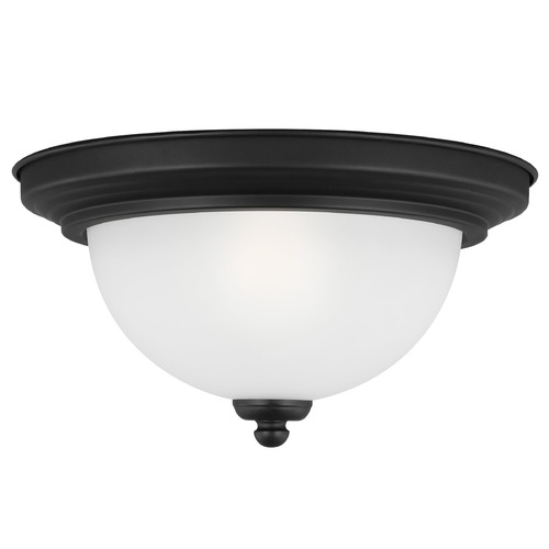 Geary 10.50-Inch LED Flush Mount in Black by Generation Lighting