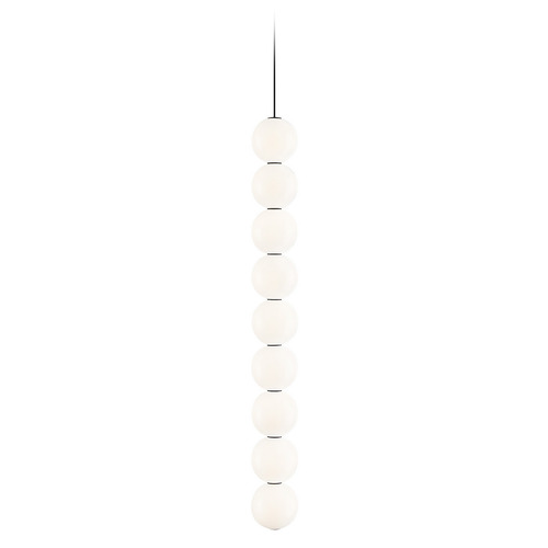 Orbet 9-Light LED Pendant in Nightshade Black by Visual Comfort Modern