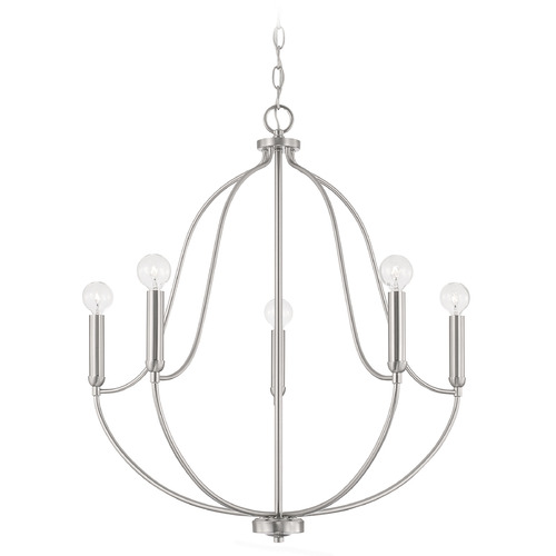 HomePlace by Capital Lighting Madison 25-Inch Chandelier in Brushed Nickel by HomePlace Lighting 447051BN