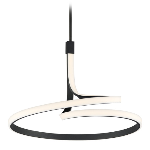 ET2 Lighting Serpentine Black LED Pendant by ET2 Lighting E30664-BK