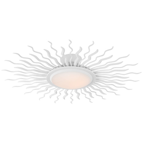 Avant Matte White White Glass Medium Chandelier