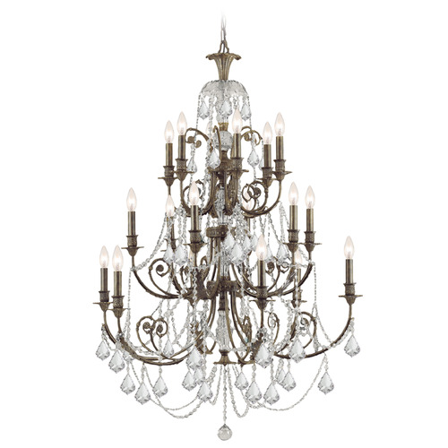 Crystorama Lighting Regis English Bronze Crystal Chandelier