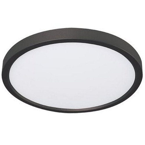 Afx Lighting Edge Round Black LED Flushmount Light