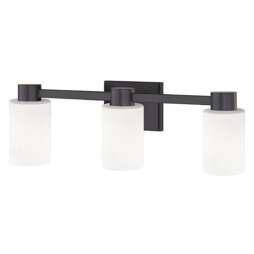 Design Classics Lighting Design Classics Vashon Matte Black Bathroom Light 2103-07 GL1028C