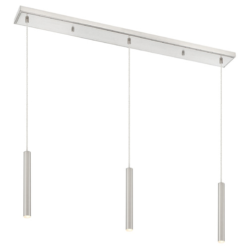 Z-Lite Forest Brushed Nickel LED Multi-Light Pendant by Z-Lite 917MP12-BN-LED-3LBN