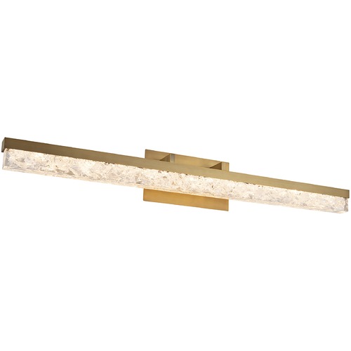 Modern Forms by WAC Lighting Minx Aged Brass LED Vertical Bathroom Light by Modern Forms WS-62039-AB