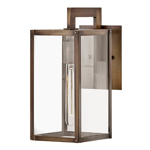 Max Small Outdoor Wall Mount Lantern in Bronze by Hinkley Lighting