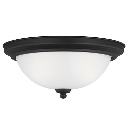 Generation Lighting Geary 12.50-Inch LED Flush Mount in Black by Generation Lighting 77064-112