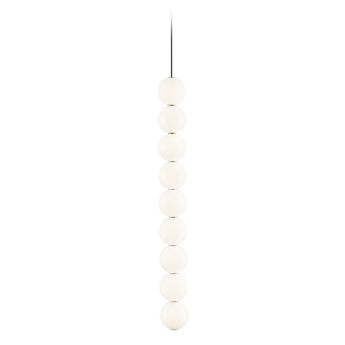 Orbet 9-Light LED Pendant in Natural Brass by Visual Comfort Modern