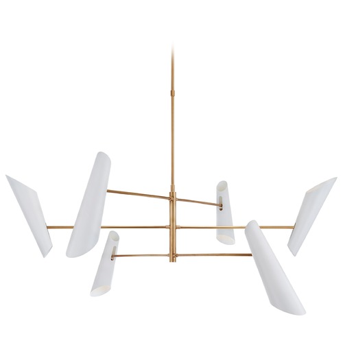 Aerin Franca Pivoting Chandelier in Antique Brass by Visual Comfort Signature