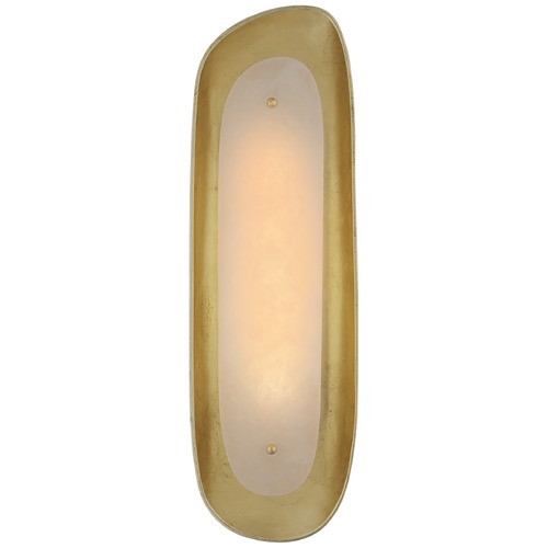 Visual Comfort Signature Collection Aerin Samos Tall Sculpted Sconce in Gild by Visual Comfort Signature ARN2922GALB