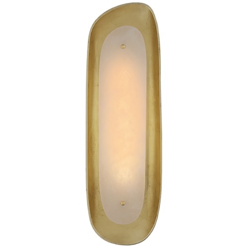 Aerin Samos Tall Sculpted Sconce in Gild by Visual Comfort Signature