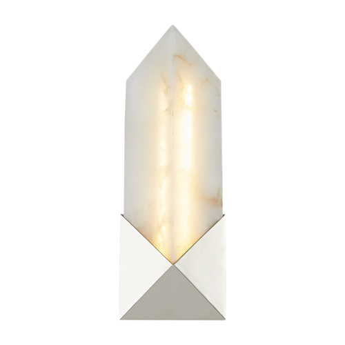 Alora Lighting Alan Pepin Caesar Polished Nickel LED Sconce