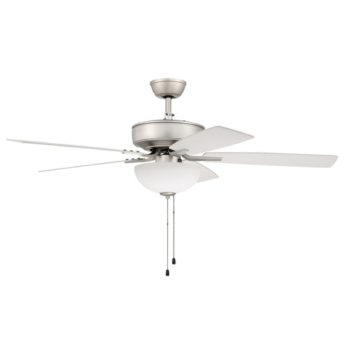 Craftmade Lighting Pro Plus 211 Brushed Satin Nickel LED Ceiling Fan by Craftmade Lighting P211BN5-52W