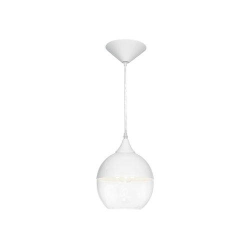 Robertson Blvd 8-Inch Pendant in White by Avenue Lighting