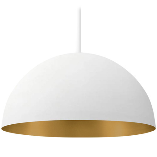 Justice Design Elias 14 Inch 1-Light Dome Pendant Matte Gold