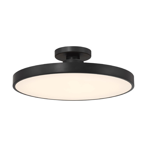 Savoy House Lighting Thayer Matte Black LED Semi-Flushmount Light