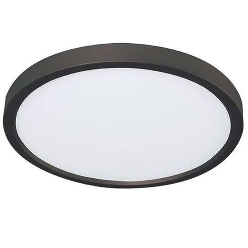 Afx Lighting Edge Round Black LED Flushmount Light