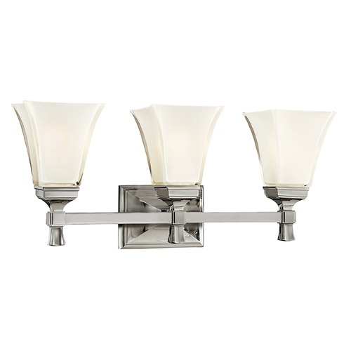 Hudson Valley Lighting Kirkland 3-Light Bath Light in Polished Nickel by Hudson Valley Lighting 1173-PN