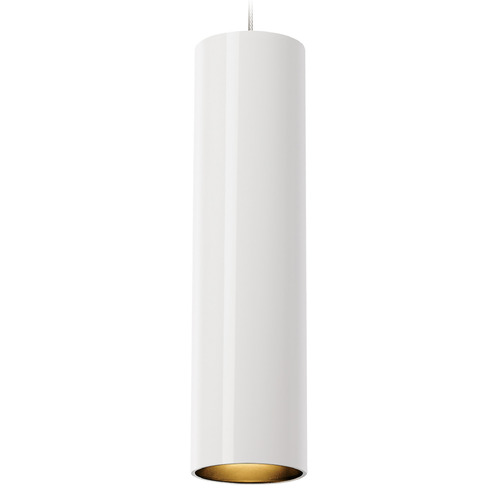 Piper MonoRail Pendant in Nickel & White by Visual Comfort Modern