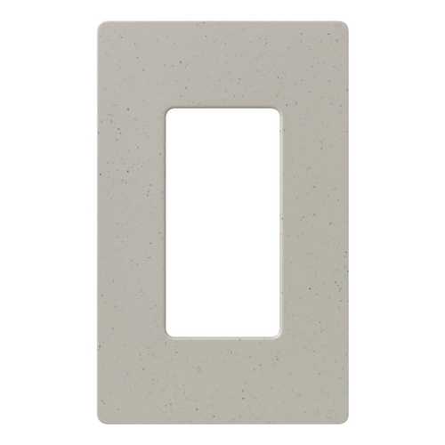 Lutron Dimmer Controls Designer Style 1-Gang Wall Plate in Stone SC-1-ST