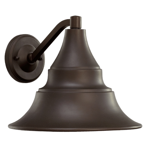 Farmhouse Outdoor Wall Light Oiled Bronze Sombraby by Quorum Lighting