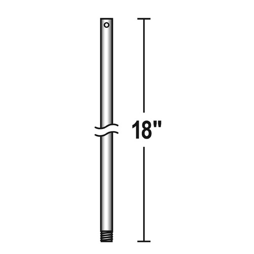 Savoy House Lighting Downrod Chrome Fan Downrod
