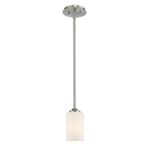 Bordeaux Brushed Nickel Mini Pendant by Z-Lite