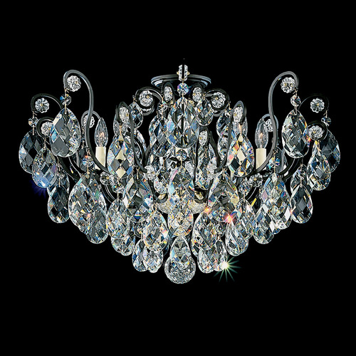 Renaissance Black Semi-Flush Mount Light by Schonbek Lighting