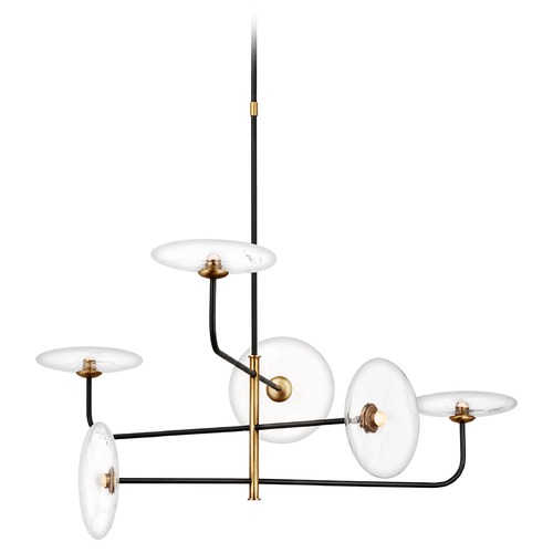 Ian K. Fowler Calvino Arched Chandelier in Aged Iron by Visual Comfort Signature