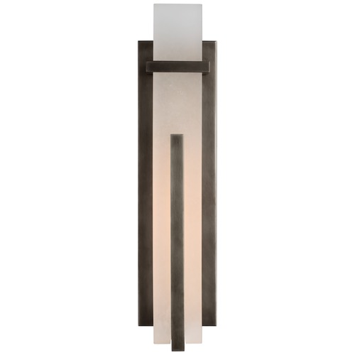 Visual Comfort Signature Collection Ian K. Fowler Malik Large Sconce in Bronze by Visual Comfort Signature S2910BZALB